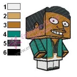 Apu Nahasapeema Simpsons Embroidery 02